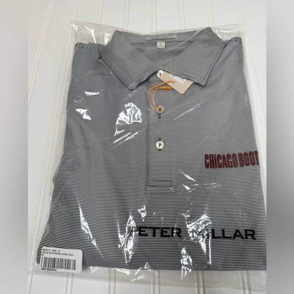 Peter Millar Summer Comfort Shirt Chicago Booth School Business Medium NEW 732 - Picture 1 of 3